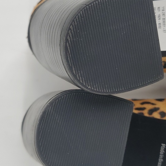 Jorge Alex Brazil Leopard Hair Print Block Heel Mules Size 8 - Picture 13 of 14
